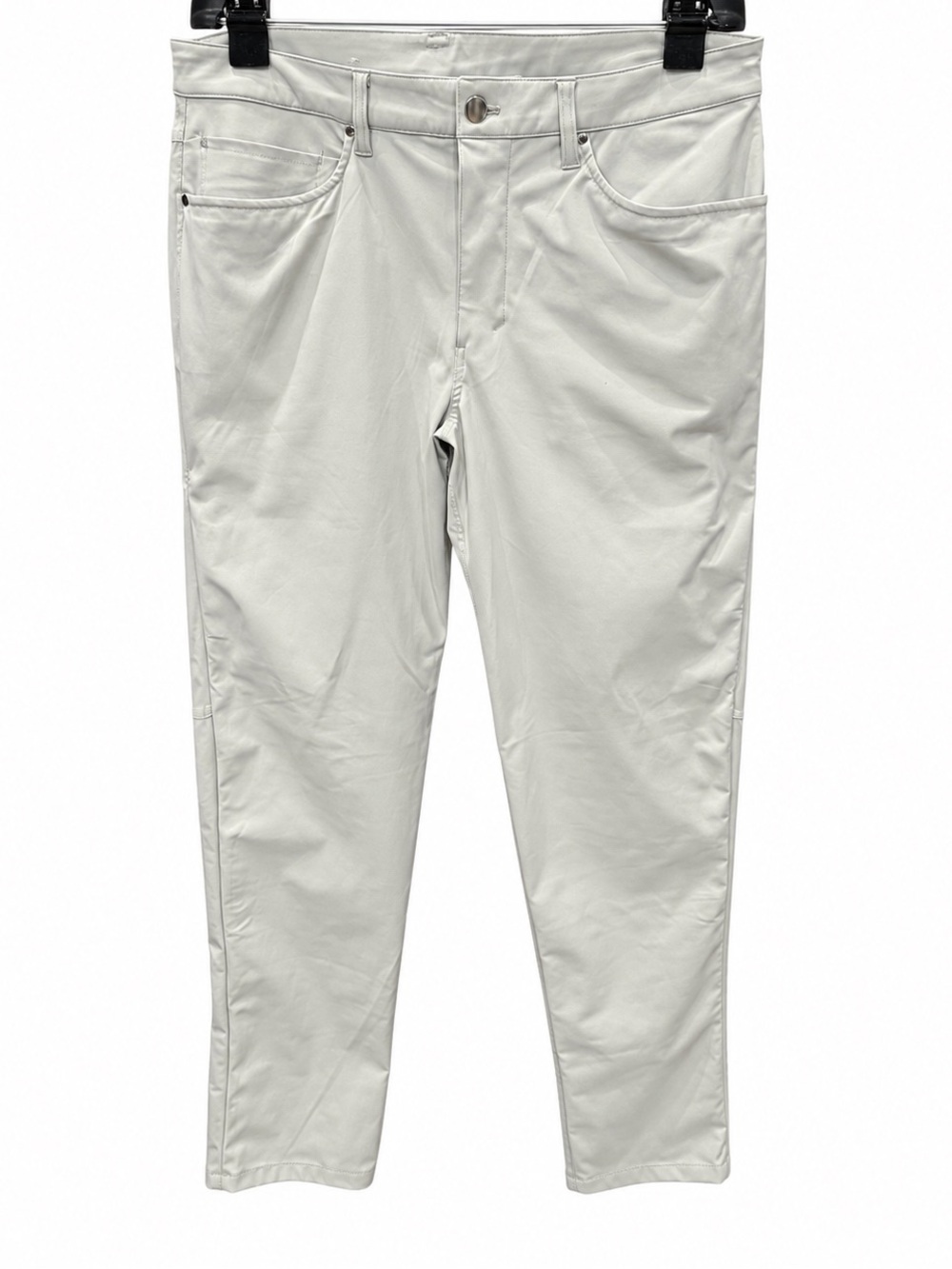 Lululemon Men’s ABC Pants Size 34 Light Gray Slim Tapered Performance Pants